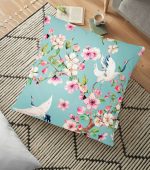 - yerminderi-YER-2444 - Realhomes Ebabil Kuşları Motifli Dekoratif Yer Minderi - 70 x 70 cm Realhomes