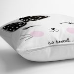 - yerminderi-YER-2488-1 - Realhomes  So Sweet Motifli Modern Tasarım Yer Minderi - 70 x 70 cm Realhomes