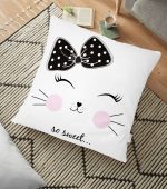 - yerminderi-YER-2488 - Realhomes  So Sweet Motifli Modern Tasarım Yer Minderi - 70 x 70 cm Realhomes