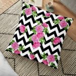 Pudra Renk Temalı Palmiye Adası Dijital Baskılı Yer Minderi - 70 x 70 cm Realhomes