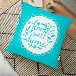 Siyah Beyaz Paris Eyfel Temalı Modern Tasarım Yer Minderi - 70 x 70 cm Realhomes