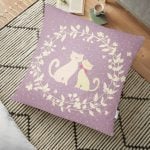 RealHomes Dijital Baskılı Dekoratif Yer Minderi - 70 x 70 cm Realhomes