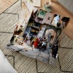 Hayvanlar Alemi Dijital Baskılı Dekoratif Yer Minderi - 70 x 70 cm Realhomes