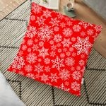 Merry Christmas Kanaviçe Görünümlü Geyikler Baskılı Yer Minderi - 70 x 70 cm Realhomes