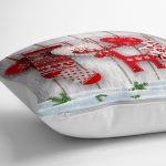 - yerminderi-YER-3029-1 - Realhomes Yılbaşı Temalı Dijital Baskılı 3D Yer Minderi - 70 x 70 cm Realhomes