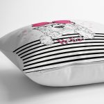 - yerminderi-YER-303-1 - Realhomes Zebra Desenli Dijital Baskılı Dekoratif Yer Minderi - 70 x 70 cm Realhomes