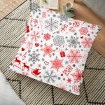 Zebra Desenli Dijital Baskılı Dekoratif Yer Minderi - 70 x 70 cm Realhomes