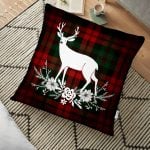 Ekose Zeminde Merry Christmas Baskılı Dekoratif Yer Minderi - 70 x 70 cm Realhomes