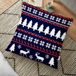 Joy Ekose Geyik Desenli Dekoratif Yer Minderi - 70 x 70 cm Realhomes