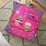 Modern Ekose Geyik Desenli Dijital Baskılı Yer Minderi - 70 x 70 cm Realhomes