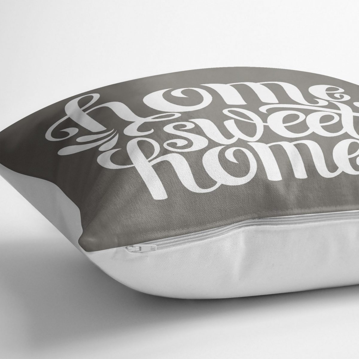 Home Sweet Home Dijital Baskılı Dekoratif Yer Minderi - 70 x 70 cm Realhomes
