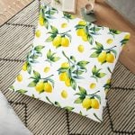 Summer Yaz Temalı Modern Tasarımlı 3D Yer Minderi - 70 x 70 cm Realhomes