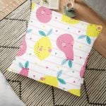 Home Sweet Home Dijital Baskılı Dekoratif Yer Minderi - 70 x 70 cm Realhomes