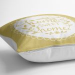 - yerminderi-YER-311-1 - Realhomes  Home Sweet Home Dijital Baskılı Dekoratif Yer Minderi - 70 x 70 cm Realhomes