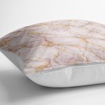 - yerminderi-YER-3122-1 - Realhomes  Altın Yaldızlı Açık Renk Mermer Desenli Yer Minderi - 70 x 70 cm Realhomes