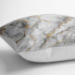 - yerminderi-YER-3136-1 - Realhomes  Modern Mermer Desenli Dijital Baskılı Yer Minderi - 70 x 70 cm Realhomes