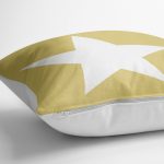 - yerminderi-YER-314-1 - Realhomes  Modern Yıldız Desen Dijital Baskılı Dekoratif Yer Minderi - 70 x 70 cm Realhomes