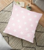 - yerminderi-YER-315 - Realhomes  Yıldız Desenli Dijital Baskılı Dekoratif Yer Minderi - 70 x 70 cm Realhomes