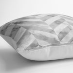 Geometrik Desenli Mermer Zeminli Modern Yer Minderi - 70 x 70 cm Realhomes