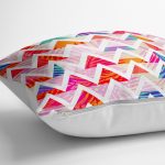 - yerminderi-YER-3203-1 - Realhomes  Geometrik Desenli Renkli Zeminli Modern Yer Minderi - 70 x 70 cm Realhomes