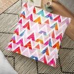 3D Altın Görünümlü Palmiye Yaprakları Modern Yer Minderi - 70 x 70 cm Realhomes