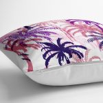 - yerminderi-YER-3229-1 - Realhomes  Pudra Renkler Ananas Desenli Özel Tasarım Yer Minderi - 70 x 70 cm Realhomes