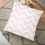 Altın Detaylı 3D Yaprak Desenli Modern Yer Minderi - 70 x 70 cm Realhomes