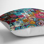 - yerminderi-YER-3317-1 - Realhomes  RealHomes Mozaik Desenli Özel Tasarım Yer Minderi - 70 x 70 cm Realhomes