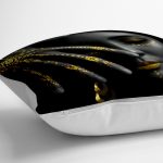 - yerminderi-YER-3345-1 - Realhomes  Siyahi Kadın Tasarımlı 3D Dijital Baskılı Modern Yer Minderi - 70 x 70 cm Realhomes