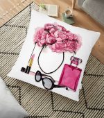 - yerminderi-YER-3353 - Realhomes  Coco Shopping Tasarımlı Dijital Baskılı Yer Minderi - 70 x 70 cm Realhomes