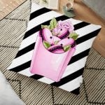 Sarı Gri Zigzag Desenli Dijital Baskılı Yer Minderi - 70 x 70 cm Realhomes