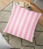 - yerminderi-YER-3409 - Realhomes  Pembe Renklerin Uyumu Modern Tasarımlı Dekoratif Yer Minderi - 70 x 70 cm Realhomes