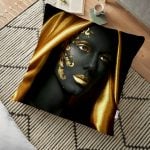 Victoria Pembesi Modern Tasarımlı Dijital Baskılı Yer Minderi - 70 x 70 cm Realhomes