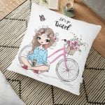 Pop Art Karikatür Tasarımlı Dijital Baskılı Dekoratif Yer Minderi - 70 x 70 cm Realhomes