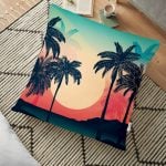 Pembe Fashion Girl Tasarımlı Dijital Baskılı Dekoratif Yer Minderi - 70 x 70 cm Realhomes