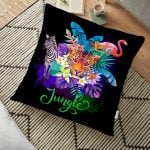 Ağaç Zeminli Yıldız Tasarımlı Dijital Baskılı Dekoratif Yer Minderi - 70 x 70 cm Realhomes