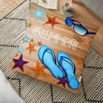 Geometrik Zeminli Amazon Papağan Tasarımlı Dijital Baskılı Yer Minderi - 70 x 70 cm Realhomes