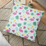 Özel Tasarım Fashion Girl Dijital Baskılı Dekoratif Yer Minderi - 70 x 70 cm Realhomes