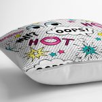 - yerminderi-YER-3534-1 - Realhomes Puanlı Popart Tasarımlı Dijital Baskılı Dekoratif Yer Minderi - 70 x 70 cm Realhomes