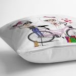 - yerminderi-YER-3556-1 - Realhomes  Beyaz Zeminli Fashion Tasarımlı Dijital Baskılı Dekoratif Yer Minderi - 70 x 70 cm Realhomes