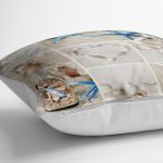 - yerminderi-YER-36-1 - Realhomes  Deniz Yıldızı Dijital Baskılı Dekoratif Yer Minderi - 70 x 70 cm Realhomes