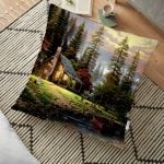 Deniz Yıldızı Dijital Baskılı Dekoratif Yer Minderi - 70 x 70 cm Realhomes