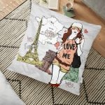 Sevimli Kediler Dijital Baskılı Dekoratif Hayvan Minderi - 70 x 70 cm Realhomes