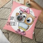 Sevimli Kediler Dijital Baskılı Dekoratif Hayvan Minderi - 70 x 70 cm Realhomes