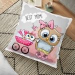 Sevimli Kediler Dijital Baskılı Dekoratif Hayvan Minderi - 70 x 70 cm Realhomes