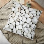 Modern Kelebek Dijital Baskılı Dekoratif Yer Minderi - 70 x 70 cm Realhomes