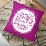 RealHomes Dijital Baskılı Dekoratif Yer Minderi - 70 x 70 cm Realhomes