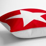 - yerminderi-YER-512-1 - Realhomes Modern Yıldız Desen Dijital Baskılı Dekoratif Yer Minderi - 70 x 70 cm Realhomes