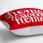 - yerminderi-YER-516-1 - Realhomes  Home Sweet Home Dijital Baskılı Dekoratif Yer Minderi - 70 x 70 cm Realhomes