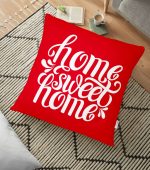 - yerminderi-YER-516 - Realhomes  Home Sweet Home Dijital Baskılı Dekoratif Yer Minderi - 70 x 70 cm Realhomes